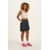 Avery - Cotton Cargo Shorts in Midnight Black