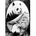 10.5" x 16"  Oval Endangered Species Etched Glass Decal | (Static Cling)