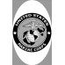 4" x 6" U.S. Marine Corp Decal | (Static Cling)
