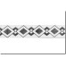 1.75" x 78" Interlocking Diamonds Border | (Static Cling)