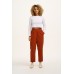 Billie - Corduroy Trousers in Red Clay