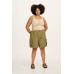 Avery - Cotton Cargo Shorts in Herb Garden Green