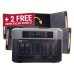 3300 Solar Generator System + 2 FREE Waterproof 200W Solar Panel by Grid Doctor
