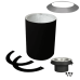 Summum Pro 16" Round Ceiling Support With Trims And Insulated Flue Extension
