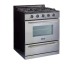 Unique 30" Propane Range (Battery Ignition) - Stainless Steel