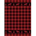 Wilcor 70" x 90" Buffalo Coral Fleece Blanket