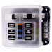 6 Circuit Fuse Box With Negative Bus And Cover