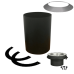 Summum Pro 16" Round Ceiling Support With Trims And Non-Insulated Flue Extension