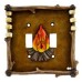 Wilcor Campfire Switch Plate Cover Double
