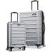 Samsonite Omni 2 Pro Hardside Expandable Luggage with Spinner Wheels, PRO 2PC SET (CO/M), Arctic Silver